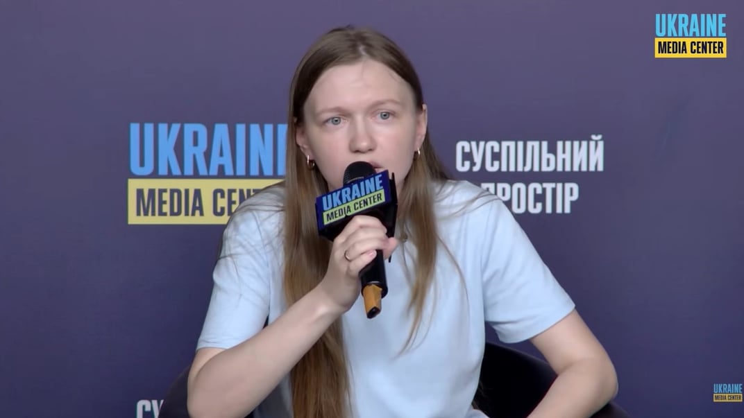 Анна Лобова, дружина важкопораненого під час теракту в Оленівці