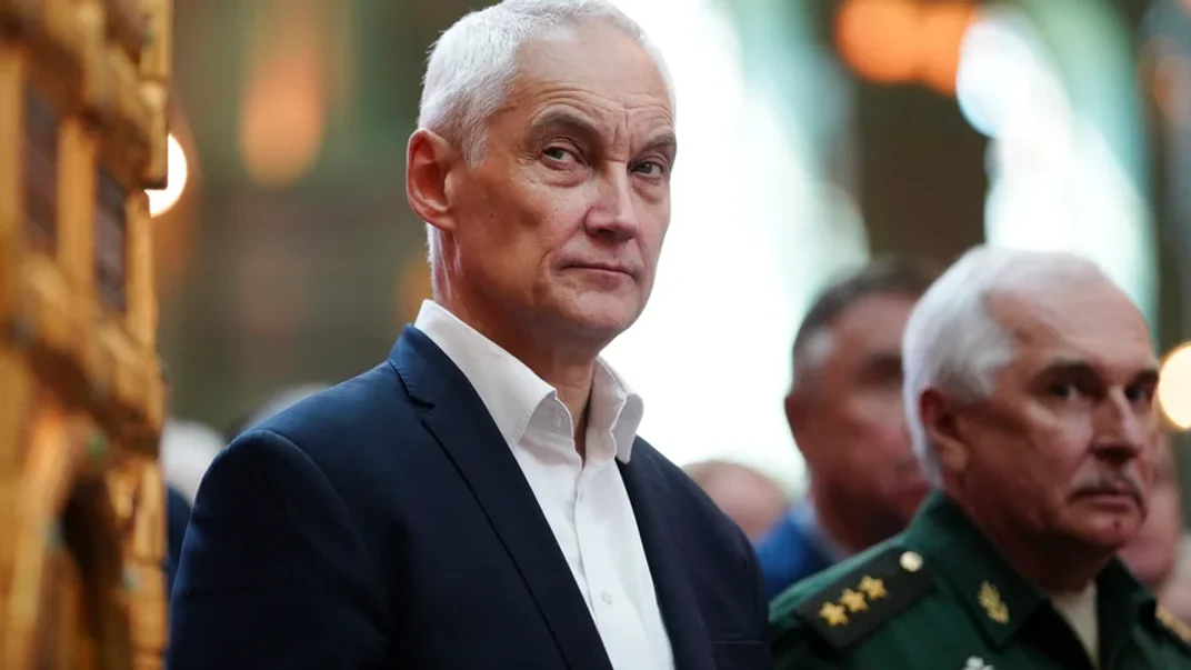 Глава міноборони рф андрій бєлоусов на літургії в головному храмі збройних сил росії, 26 травня 2024 року