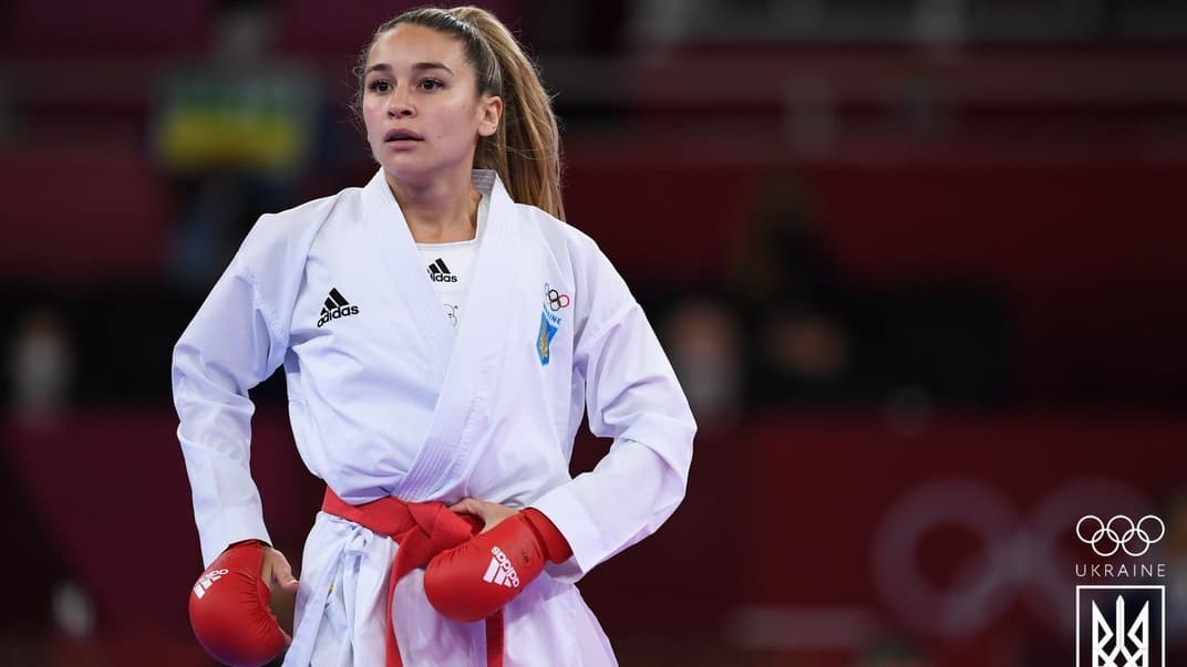 Українська каратистка Анжеліка Терлюга, яка здобула срібну медаль на Літніх Олімпійських іграх у Токіо