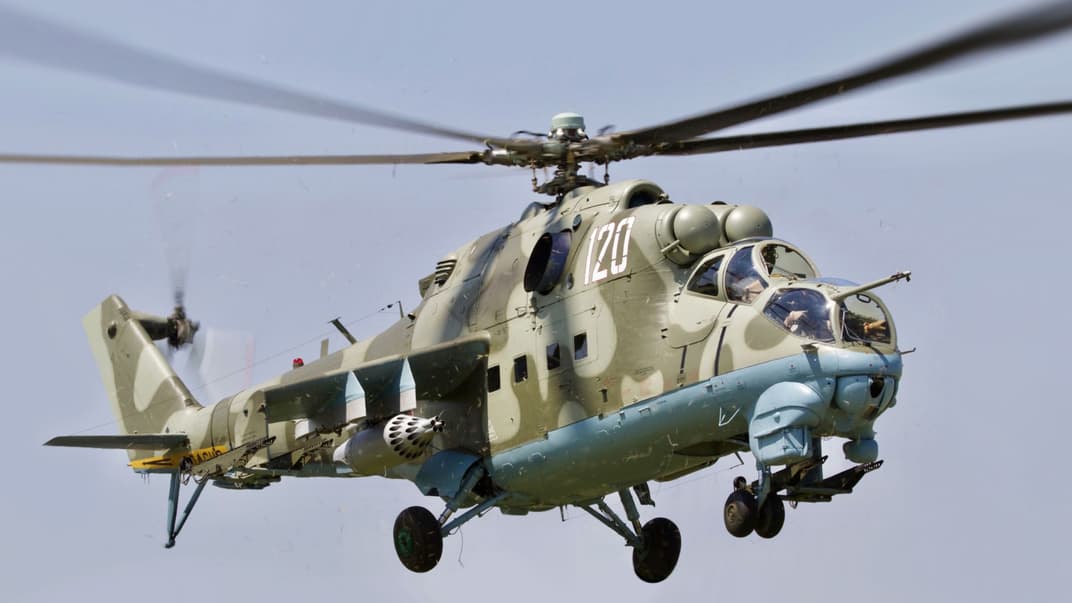 Вертолет Ми-24Д военно-воздушных сил россии