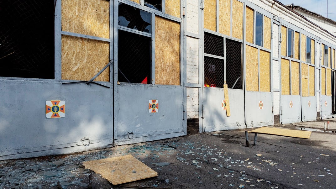 Наслідки російських обстрілів у Нікополі, 30 серпня 2024 року