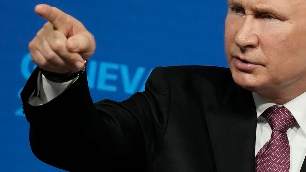 Владимир Путин дает пресс-конференцию после встречи с Джо Байденом, Женева, 16 июня 2021 года