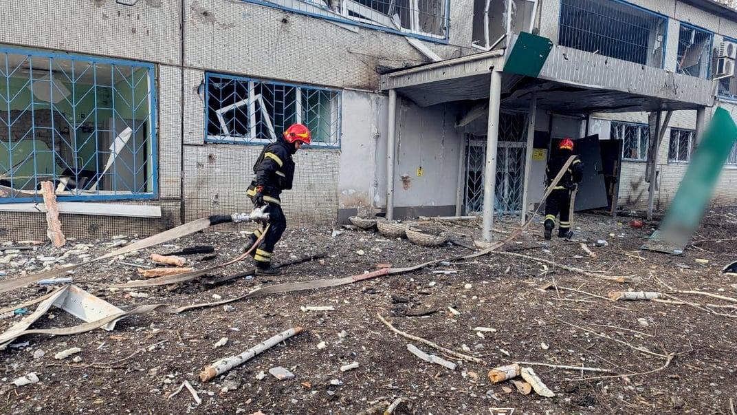 Последствия ночного российского обстрела Кривого Рога