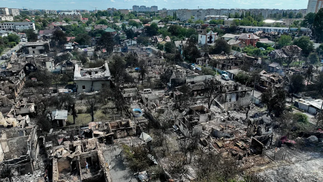 Наслідки обстрілу Вишневого