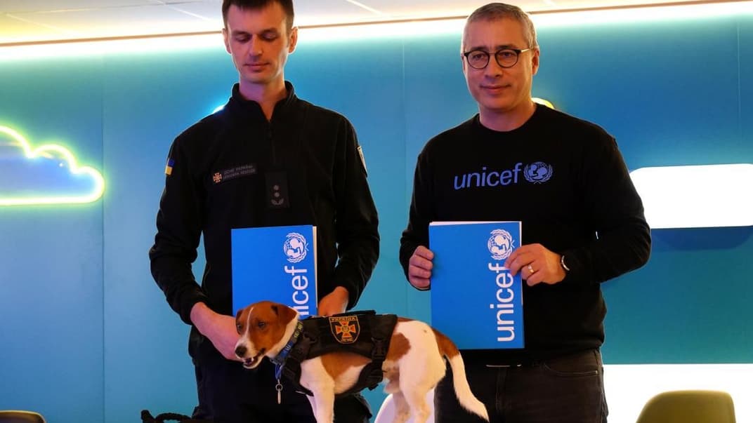 ЮНИСЕФ и пес Патрон подписали меморандум о сотрудничестве, 20 ноября 2022 года