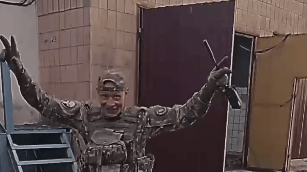 «Вагнерівець» Євген в окупованому українському місті Селидове