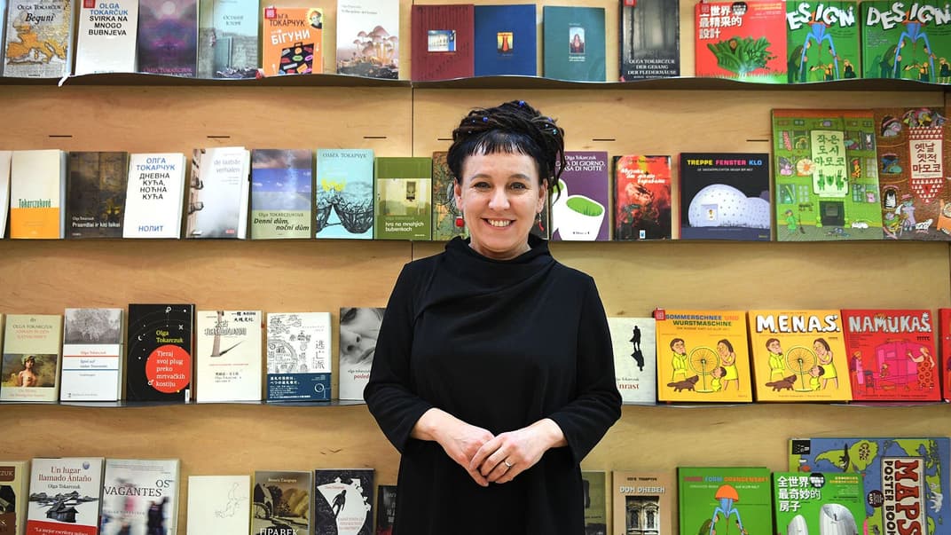 Польська письменниця Ольга Токарчук під час Лондонського книжкового ярмарку, Велика Британія, 15 березня 2017 року