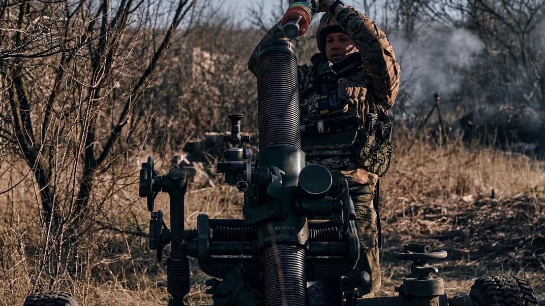 Українські військові в Бахмуті на Донеччині