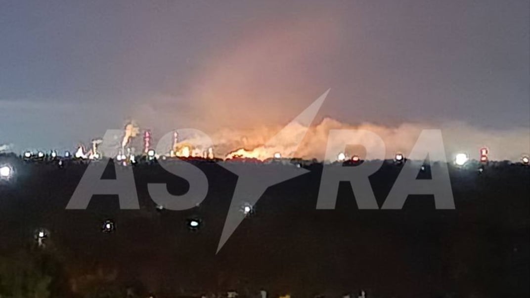 Пожар на химзаводе «Азот» в россии