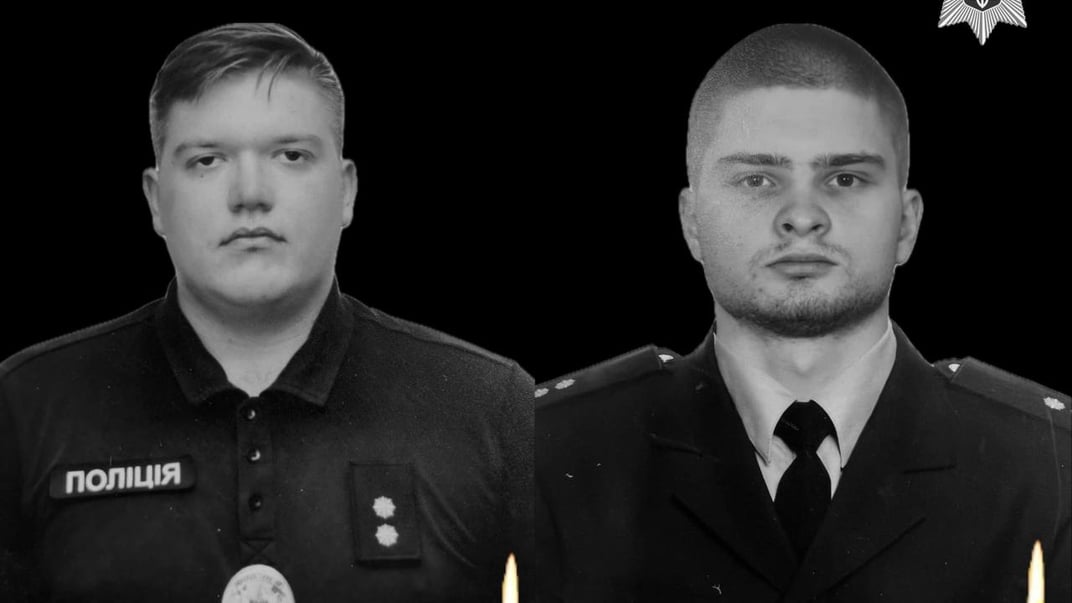 Загиблі працівники Солом'янського управління поліції Києва — Дмитро Бондарчук та Денис Будченко