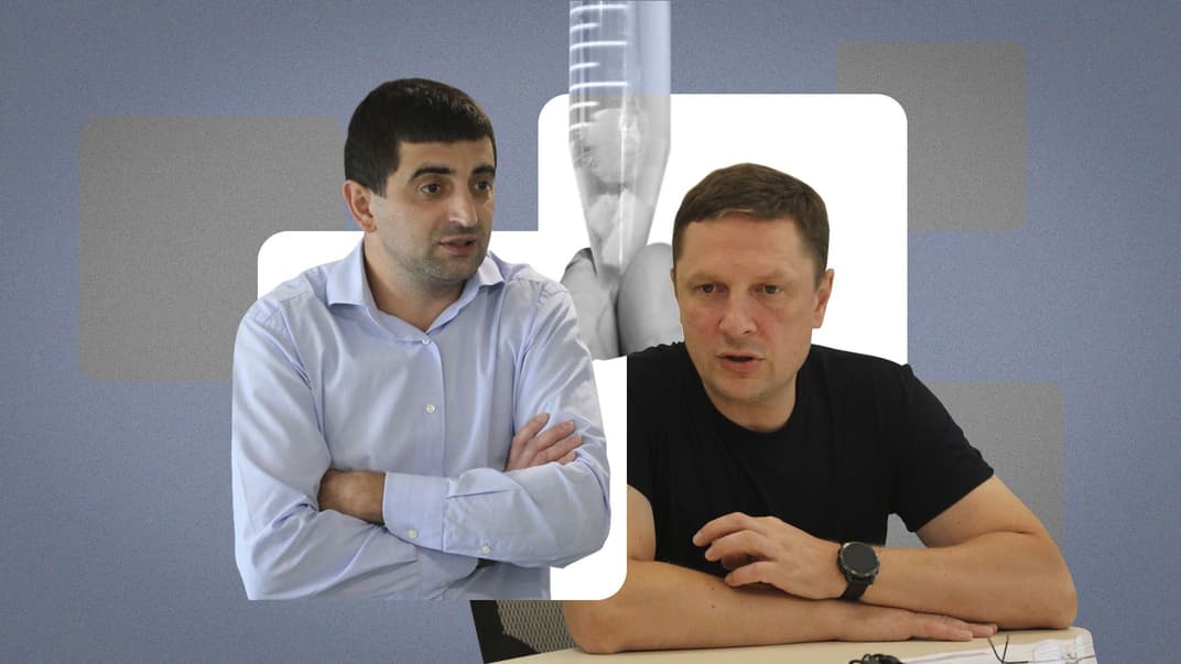 Руководитель лаборатории Руслан Аббасов и заместитель руководителя Центра Константин Дубонос