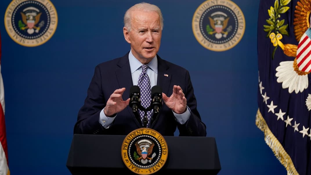 Президент США Джо Байден в Белом доме, США, 25 февраля 2021 года