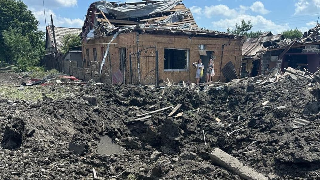 Последствия обстрела Покровска