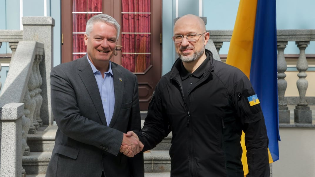 Генсек ОЕСР Матіас Корман та прем’єр-міністр України Денис Шмигаль