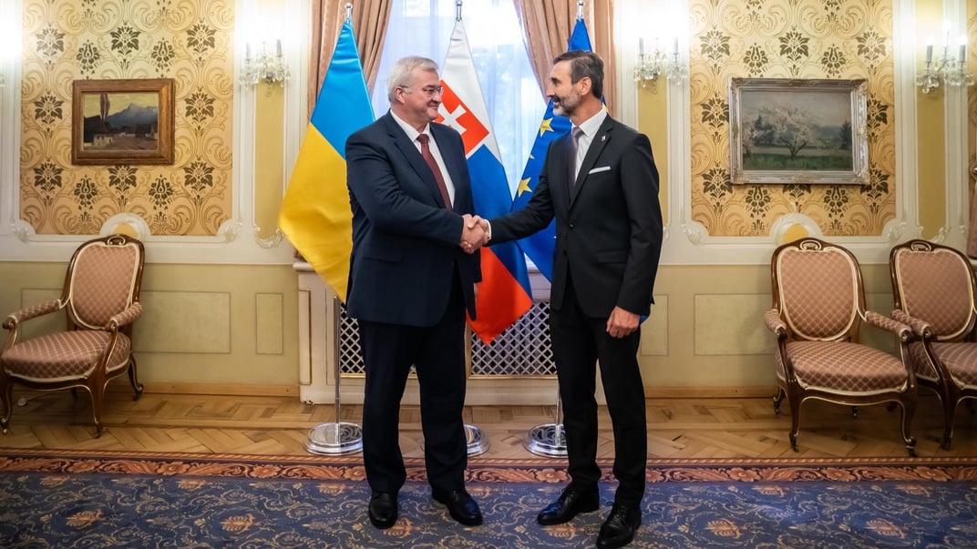 Міністри закордонних справ України та Словаччини Андрій Сибіга та Юрай Бланар