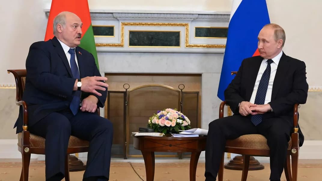 Переговоры президента рф владимира путина и самопровозглашенного президента Беларуси Александра Лукашенко, 25 июня 2022 года