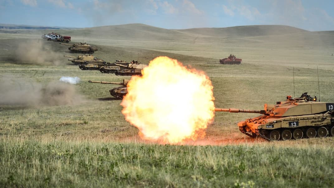 Танки Challenger 2 на полігоні. Ілюстративне фото