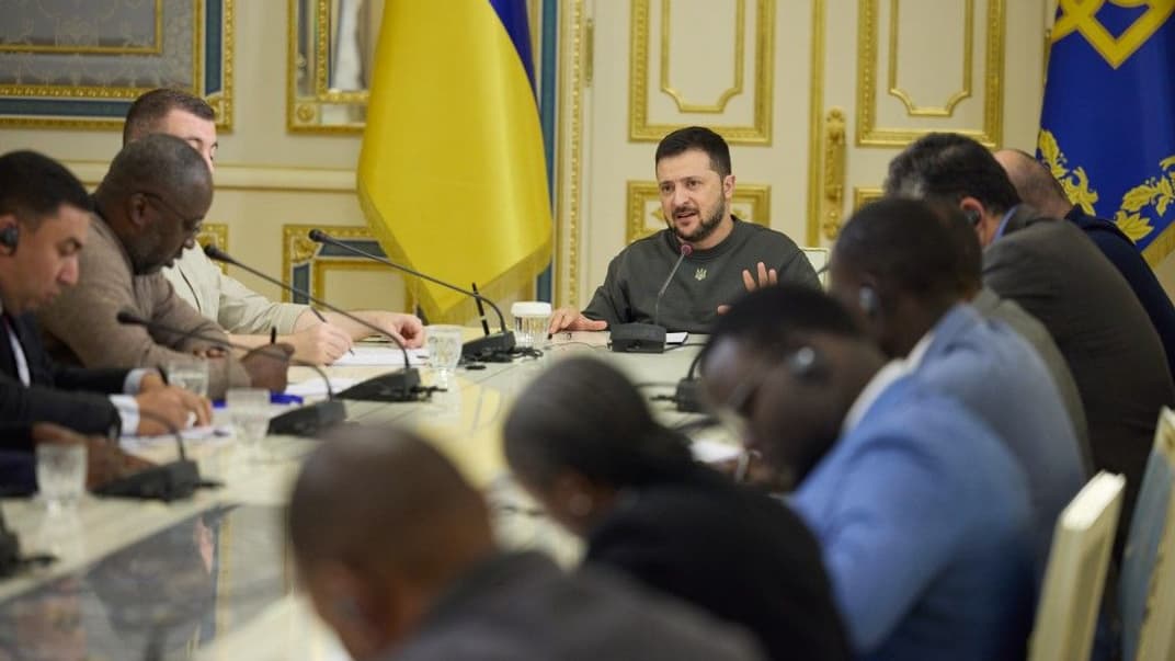 Президент Владимир Зеленский дает интервью африканским СМИ, 15 ноября 2023 года