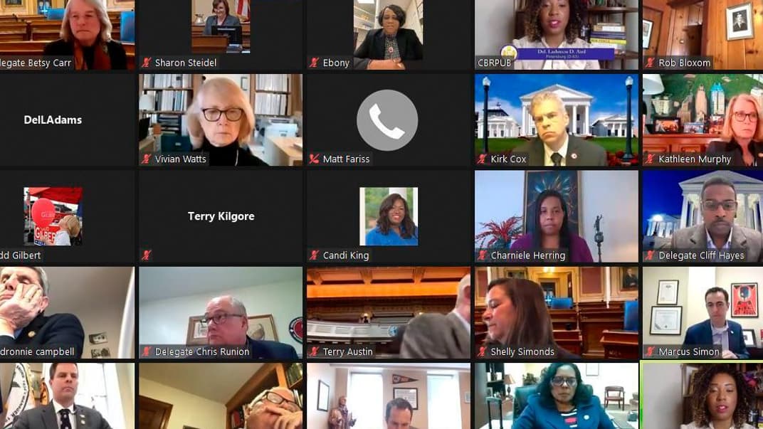 Зустріч делегатів американського штату Вірджинія в Zoom