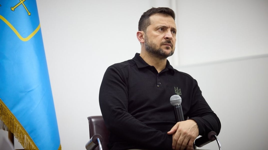 Президент України Володимир Зеленський під час зустрічі з представниками громад Сумщини, 4 жовтня 2024 року