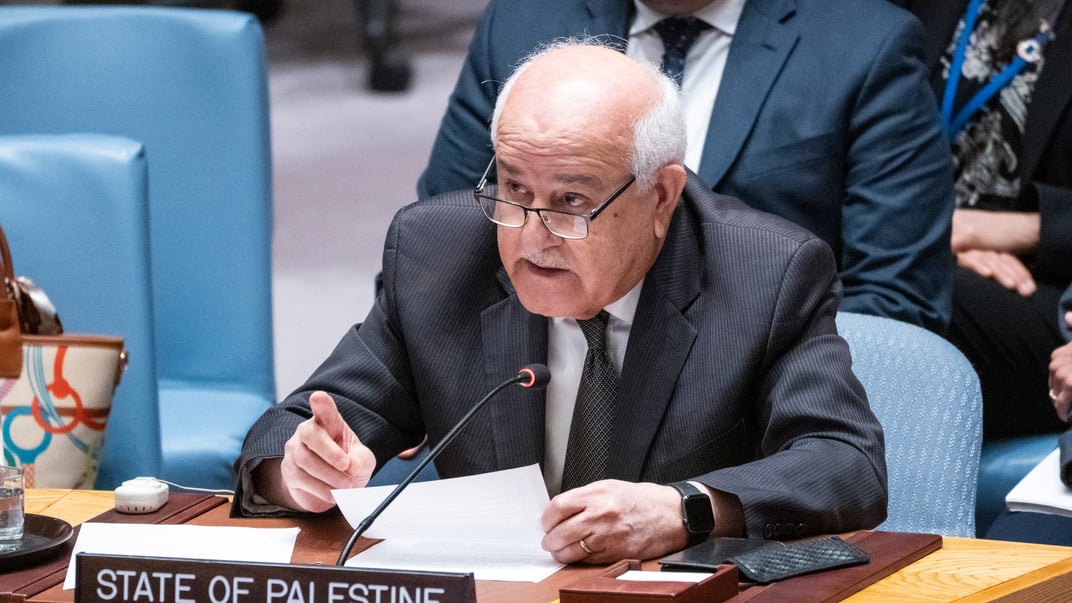 Представник Палестини в ООН Ріяд Мансур