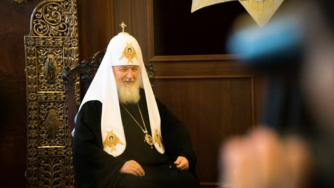 Московський патріарх Кирило після зустрічі із Константинопольським патріархом Варфоломієм I, Стамбул, Туреччина, 31 серпня 2018 року  