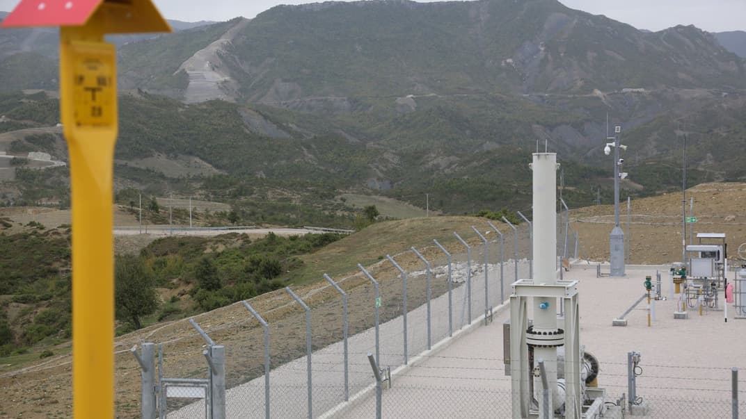 Ділянка газопроводу в Албанії