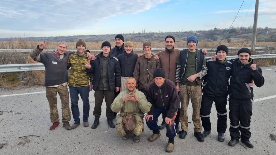 Звільнені з полону українські захисники, 3 листопада 2022 року