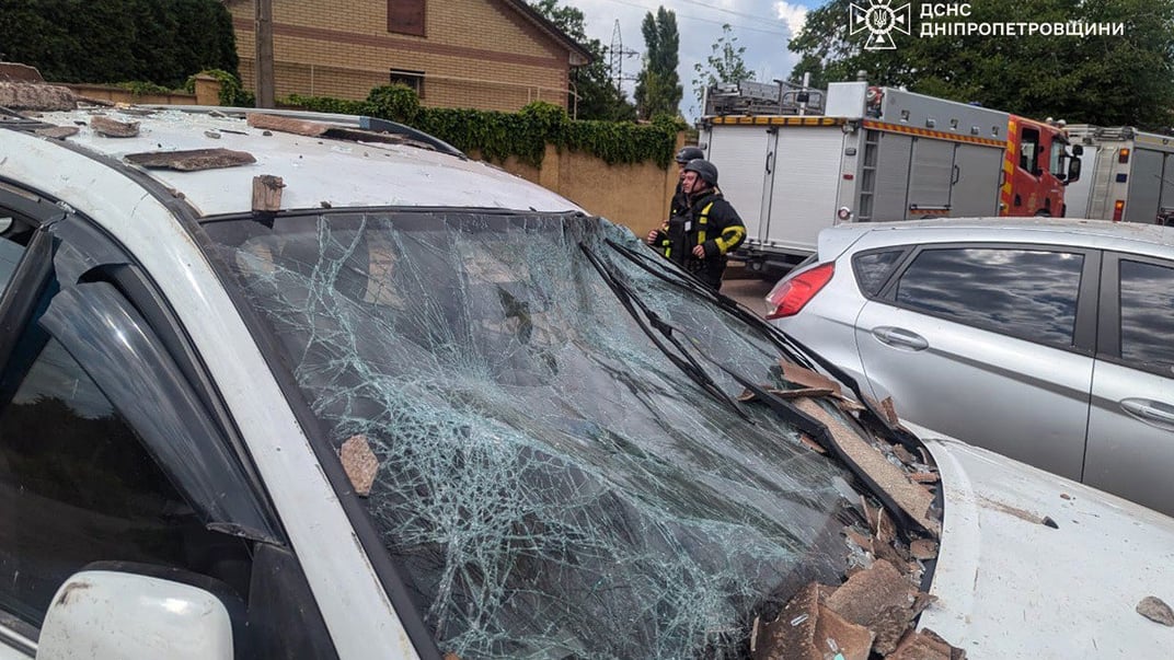 Последствия удара российских дронов по Кривому Рогу