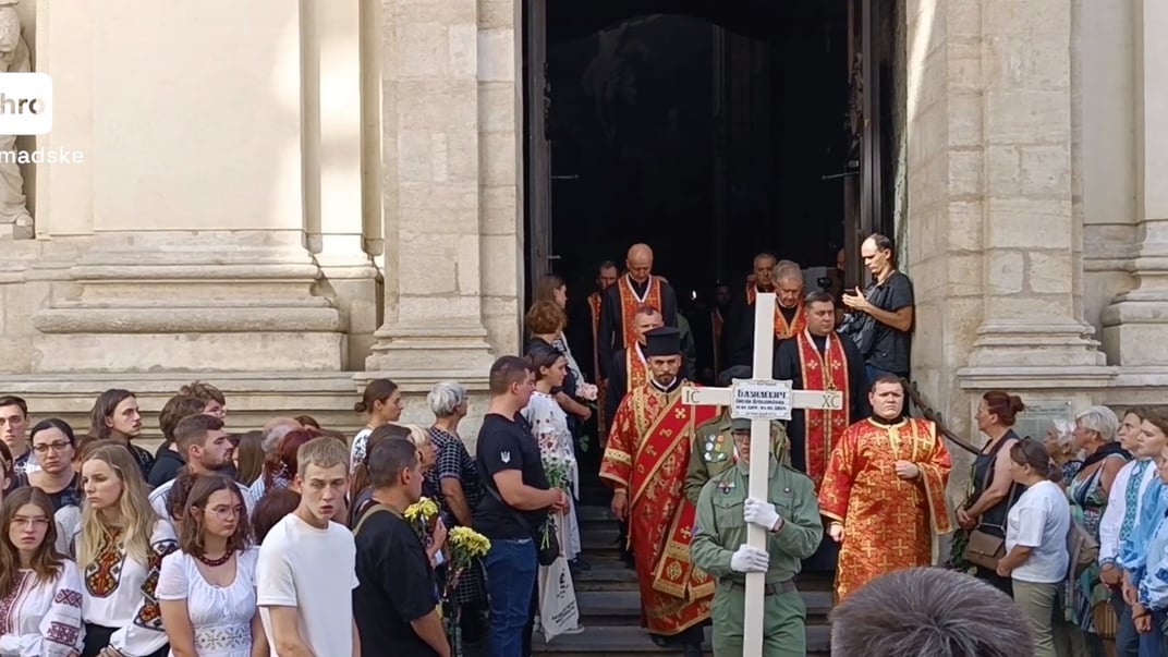 Прощание с погибшими Базилевичами, Львов, 6 сентября 2024 года