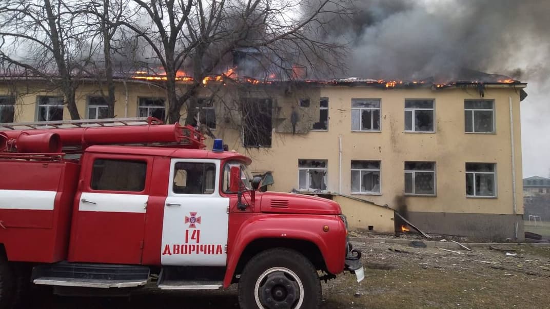 Последствия обстрела Харьковской области