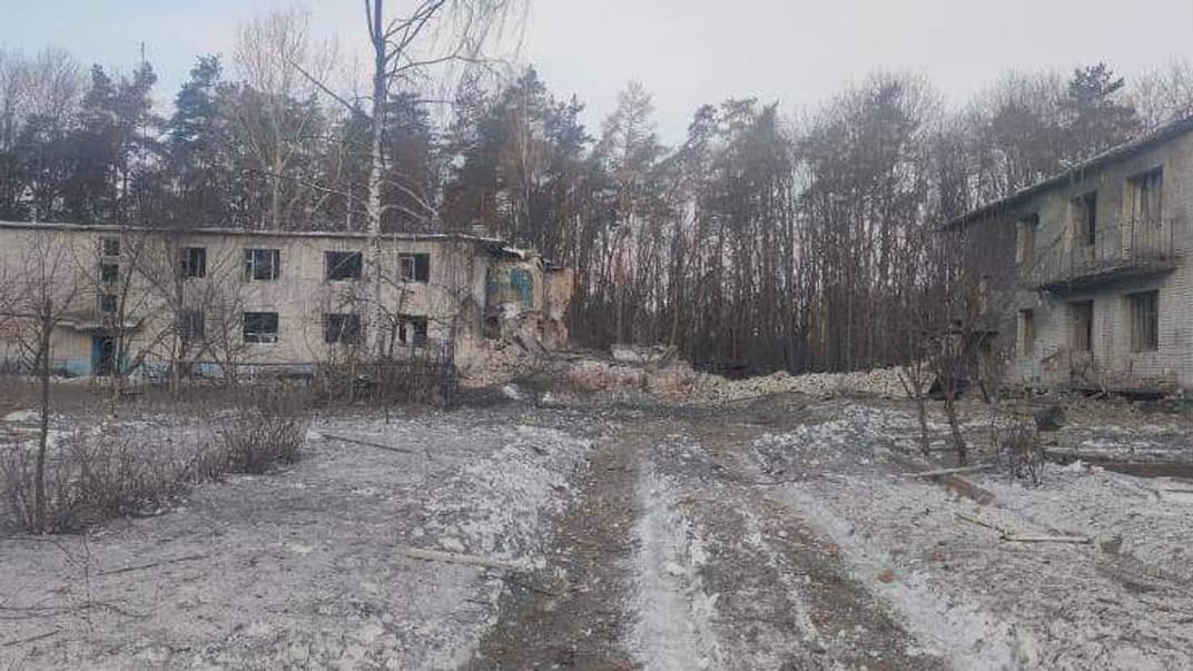 Последствия бомбардировки детского лагеря «Звездный»