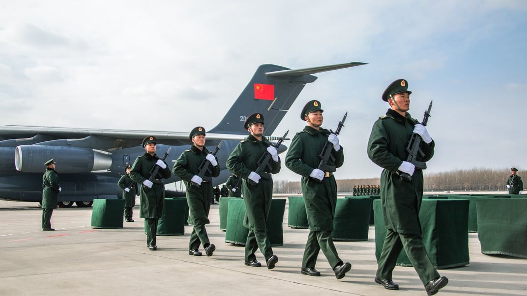 Китайські військові Ілюстративне фото. Китайські військові