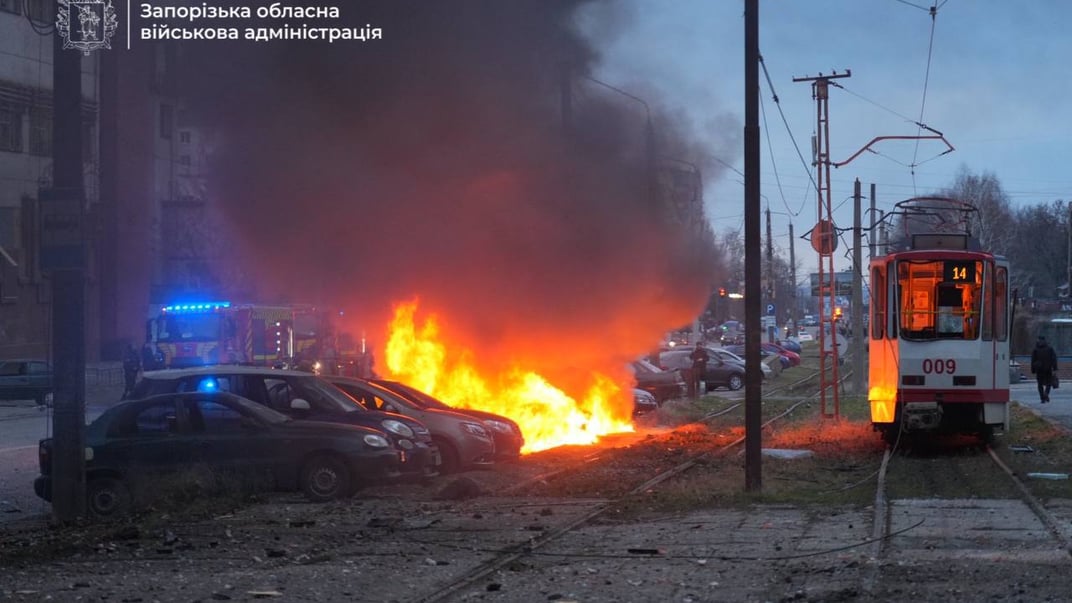 Наслідки удару по Запоріжжю 8 січня 2025 року