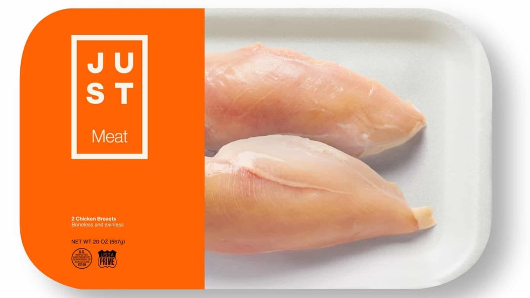 Макет курячої грудини, виготовленої штучно методом культивування м'язових клітин курки