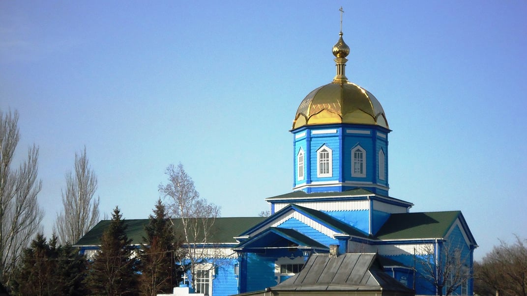 Дерев’яна церква на честь Різдва Пресвятої Богородиці у селі Андріївка до знищення