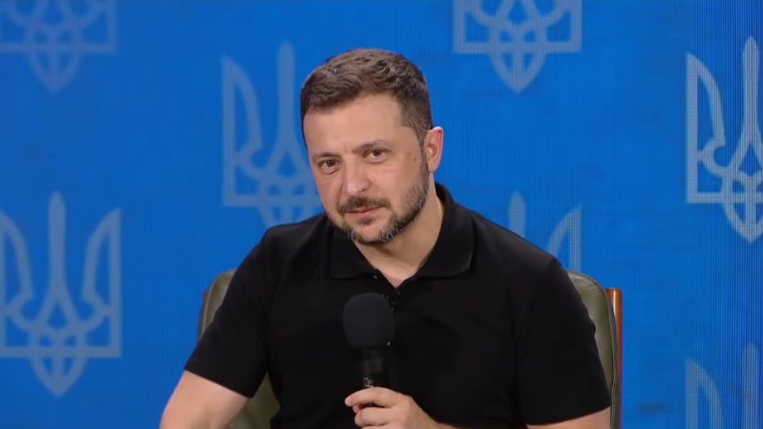 Президент Володимир Зеленський на брифінгу, Київ, 27 серпня 2024 року