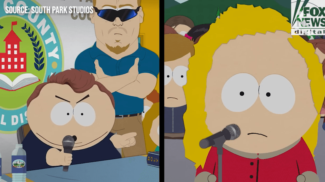 Епізод «Південного парку», де пародіюють Чарлі Кірка