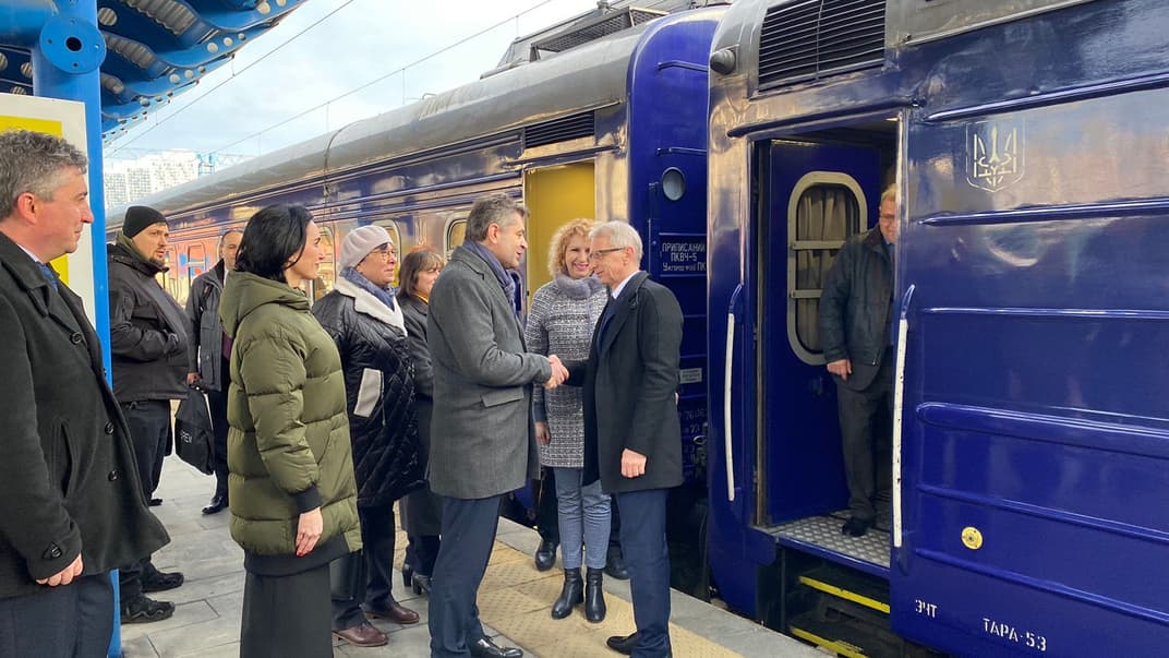 Прем'єр Болгарії Николай Денков прибув до України разом зі своїми міністрами, 26 лютого 2024 року