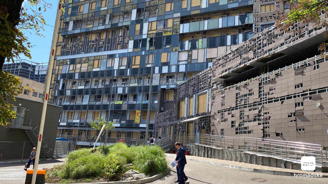 Поврежденная больница «Охматдет»