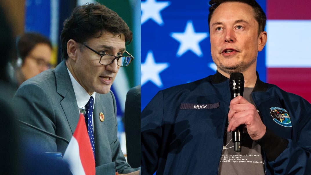 Прем’єр-міністр Канади Джастін Трюдо та американський бізнесмен Ілон Маск