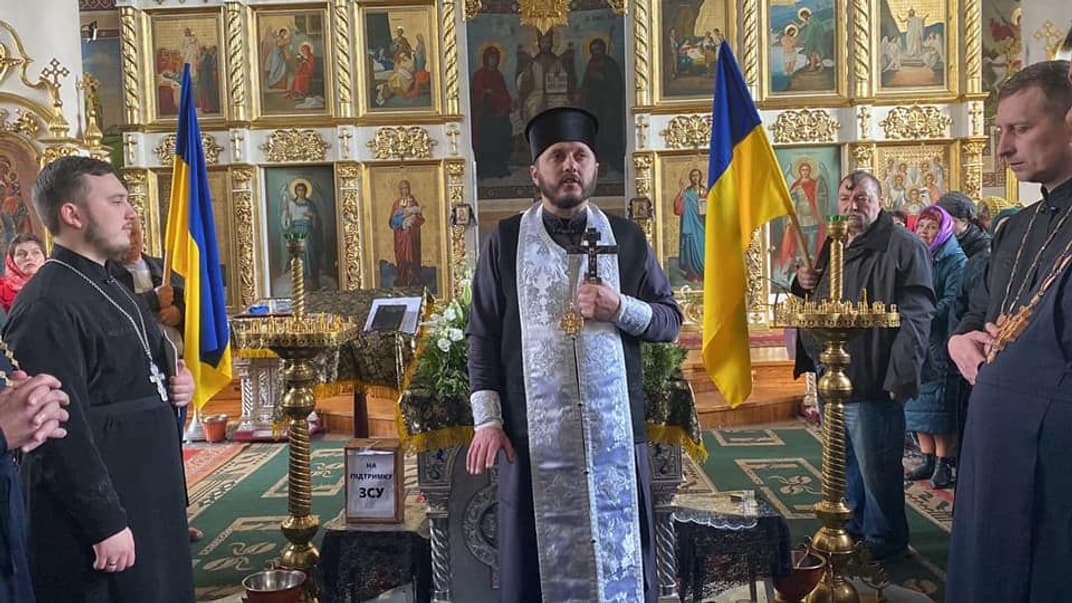 Первое богослужение ПЦУ в Свято-Михайловском соборе Шепетовки Хмельницкой области