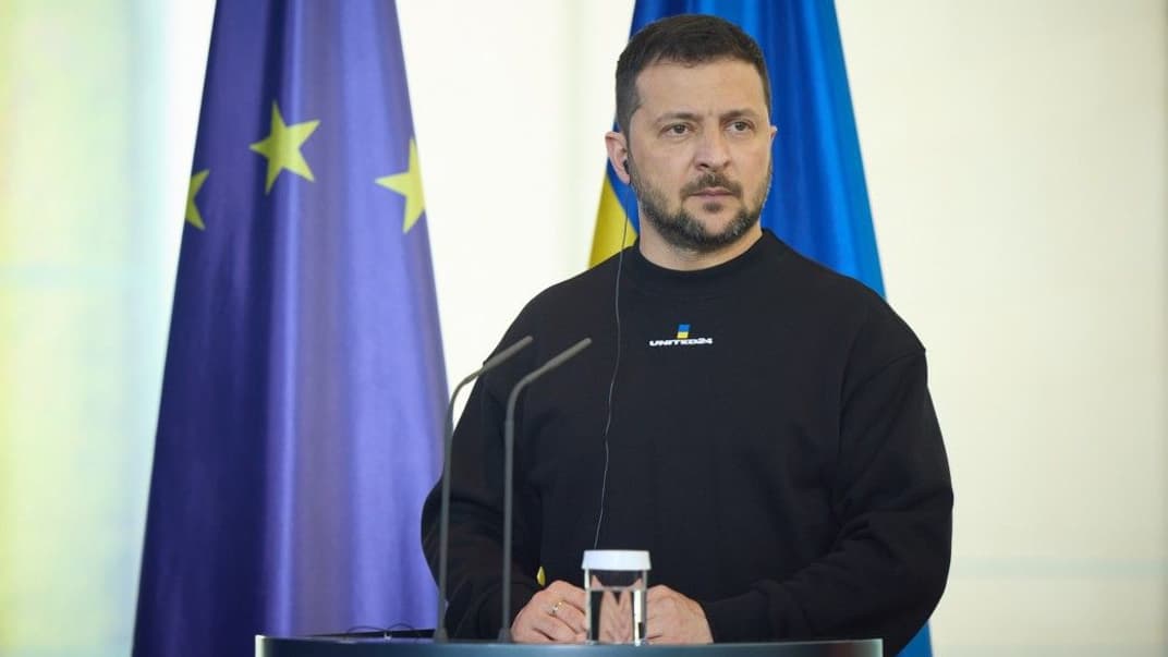 Президент Владимир Зеленский во время официального визита в Берлин, 14 мая 2023 года