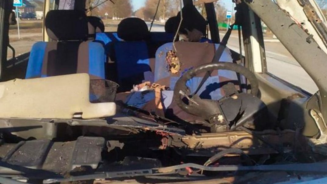 Машина, которую расстреляли россияне