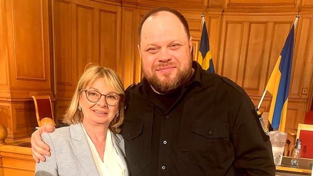 Депутатка Північної Македонії Снежана Калеска-Ванчева з головою Верховної Ради Русланом Стефанчуком