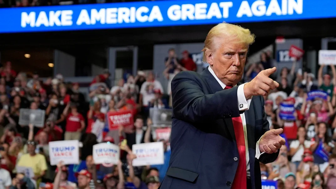 Кандидат у президенти США Дональд Трампа на мітингу в Мічигані, 20 липня 2024 року