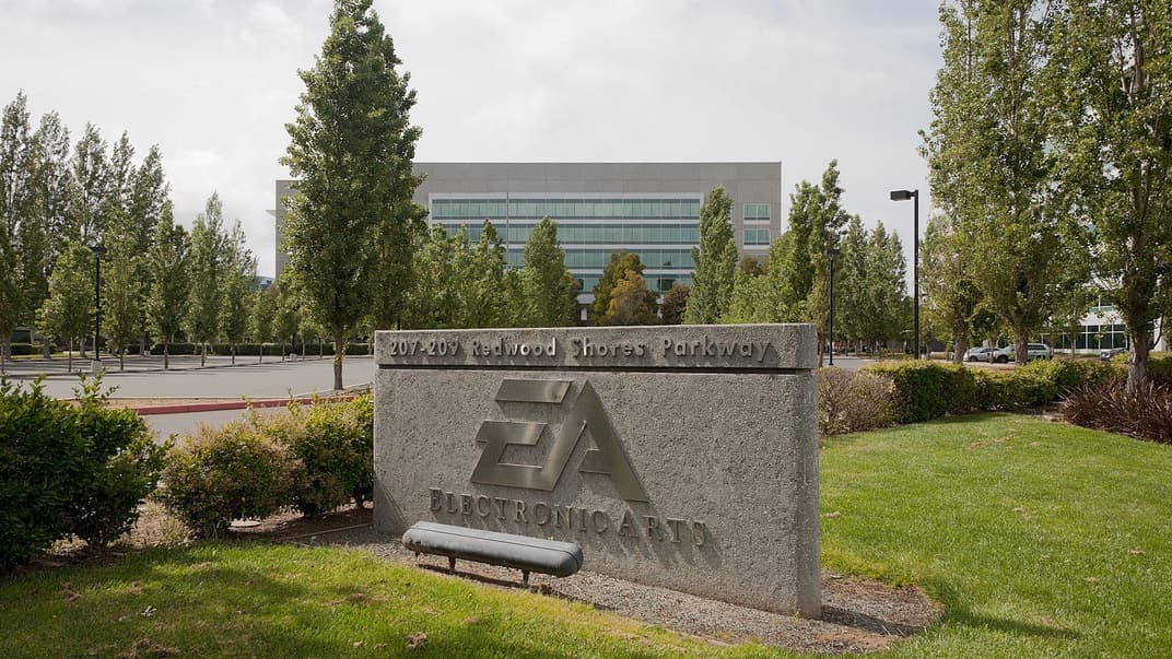 Штаб-квартира EA в Редвурд-Сити, штат Калифорния, США. иллюстративное фото