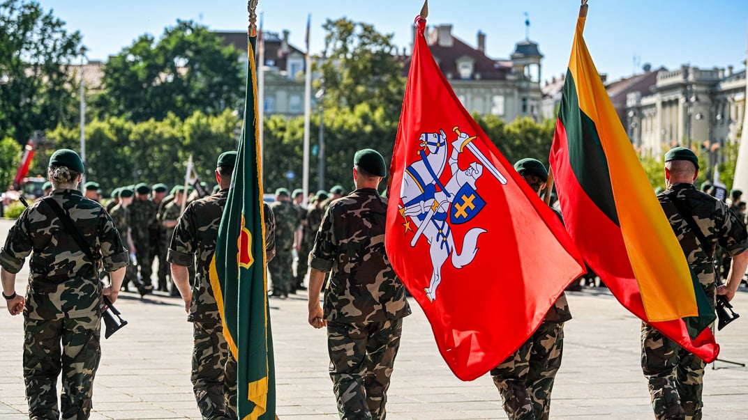 Иллюстративное фото. Празднование 105-летия со дня основания Стрелкового союза Литвы — третьего звена обороны страны после регулярной армии и добровольной национальной гвардии