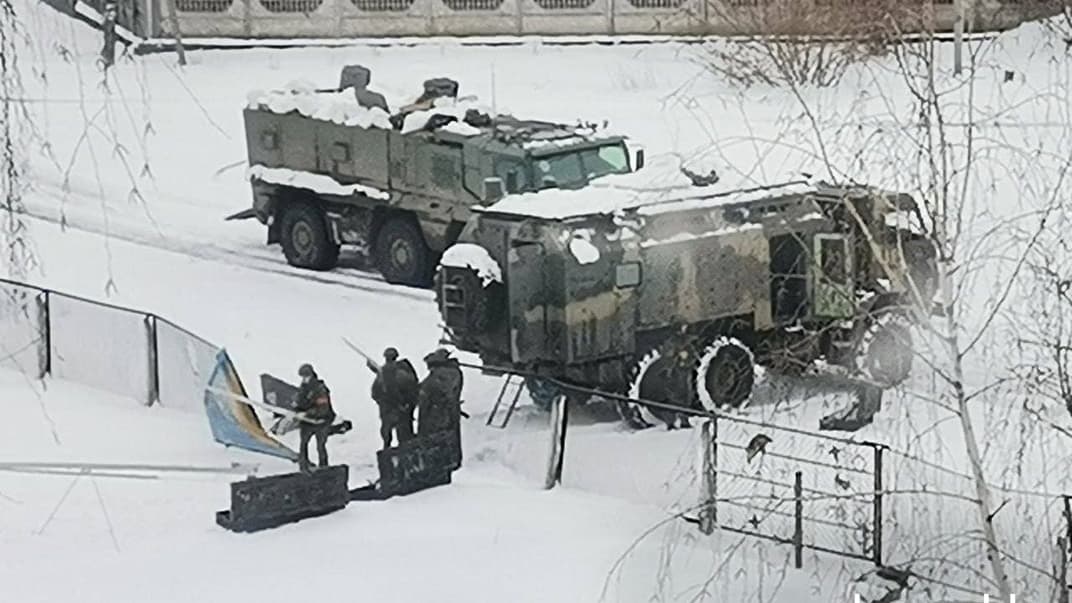 Техніка російських окупантів на території Тростянця