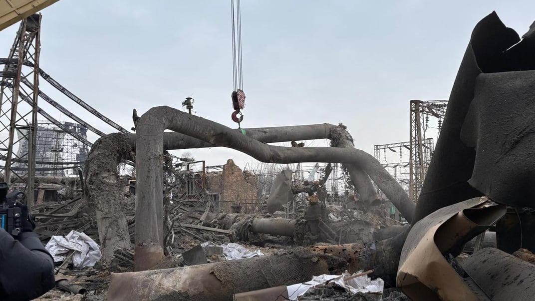 Пошкоджена Дарницька ТЕЦ